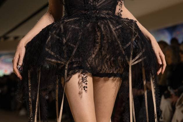 PFW - Christian Dior Runway A model walks the runway during the Christian Dior show during Paris Fashion Week Haute Couture Spring-Summer 2025 on January 27, 2025 in Paris, France. Photo by Laurent Zabulon ABACAPRESS.COM Paris France  Copyright: xZabulonxLaurent ABACAx