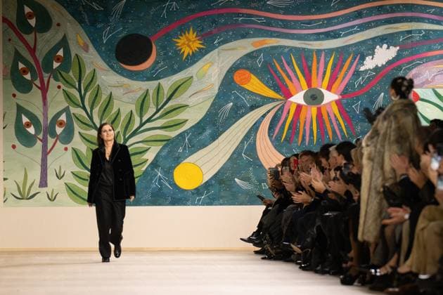 PFW - Christian Dior Runway Maria Grazia Chiuri walks the runway during the Christian Dior show during Paris Fashion Week Haute Couture Spring-Summer 2025 on January 27, 2025 in Paris, France. Photo by Laurent Zabulon ABACAPRESS.COM Paris France  Copyright: xZabulonxLaurent ABACAx