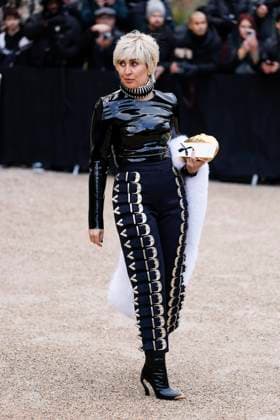 PFW - Schiaparell Arrivals Paris, France - January 27: Guest arrives to Schiaparelli fashion show during the Haute Couture Fall Winter 2025 - 2026 Fashion Week on January 27, 2025 in Paris, France. Photo by Marco Piovanotto Abacapress Paris France  Copyright: xPiovanottoxMarco ABACAx