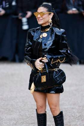 PFW - Schiaparell Arrivals Paris, France - January 27: Guest arrives to Schiaparelli fashion show during the Haute Couture Fall Winter 2025 - 2026 Fashion Week on January 27, 2025 in Paris, France. Photo by Marco Piovanotto Abacapress Paris France  Copyright: xPiovanottoxMarco ABACAx