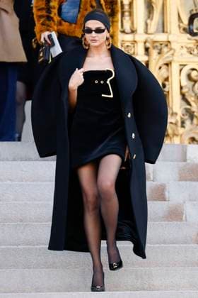 PFW - Schiaparell Arrivals Paris, France - January 27: Guest arrives to Schiaparelli fashion show during the Haute Couture Fall Winter 2025 - 2026 Fashion Week on January 27, 2025 in Paris, France. Photo by Marco Piovanotto Abacapress Paris France  Copyright: xPiovanottoxMarco ABACAx