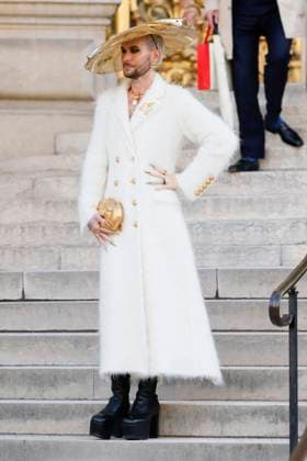 PFW - Schiaparell Arrivals Paris, France - January 27: Guest arrives to Schiaparelli fashion show during the Haute Couture Fall Winter 2025 - 2026 Fashion Week on January 27, 2025 in Paris, France. Photo by Marco Piovanotto Abacapress Paris France  Copyright: xPiovanottoxMarco ABACAx