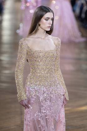 Paris Fashion Week, Georges Hobeika Modenschau Paris Fashion Week Defile Georges Hobeika Defile printemps ete 2025 de Georges Hobeika 439745 2025 01 27 Paris France  Copyright: xSebastienxFremontx xStarfacex STAR_439745_045