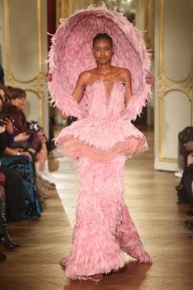 PFW Lena Erziak Runway A Model walks the runway during the Lena Erziak Women s Haute-Couture Spring Summer 2025 show as part of Paris Fashion Week in Paris, France on January 28, 2025. Photo by Jerome Dominé ABACAPRESS.COM  Copyright: xDominexJerome ABACAx