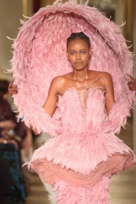 PFW Lena Erziak Runway A Model walks the runway during the Lena Erziak Women s Haute-Couture Spring Summer 2025 show as part of Paris Fashion Week in Paris, France on January 28, 2025. Photo by Jerome Dominé ABACAPRESS.COM  Copyright: xDominexJerome ABACAx