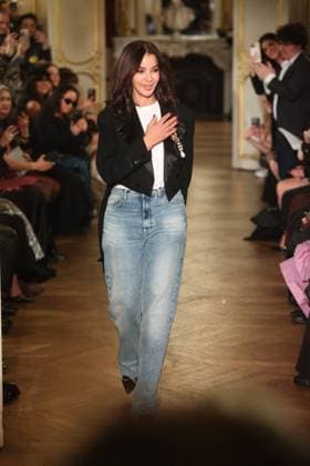 PFW Lena Erziak Runway A Model walks the runway during the Lena Erziak Women s Haute-Couture Spring Summer 2025 show as part of Paris Fashion Week in Paris, France on January 28, 2025. Photo by Jerome Dominé ABACAPRESS.COM  Copyright: xDominexJerome ABACAx