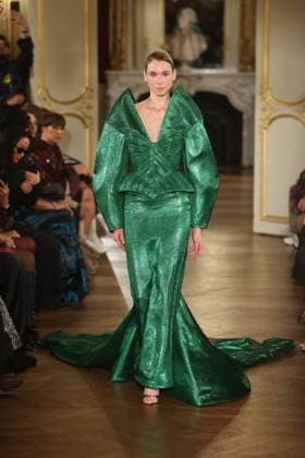 PFW Lena Erziak Runway A Model walks the runway during the Lena Erziak Women s Haute-Couture Spring Summer 2025 show as part of Paris Fashion Week in Paris, France on January 28, 2025. Photo by Jerome Dominé ABACAPRESS.COM  Copyright: xDominexJerome ABACAx