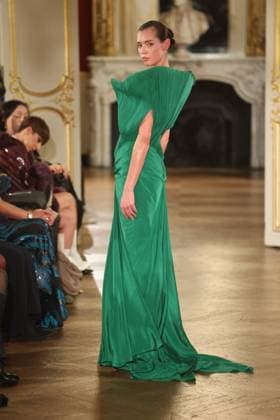 PFW Lena Erziak Runway A Model walks the runway during the Lena Erziak Women s Haute-Couture Spring Summer 2025 show as part of Paris Fashion Week in Paris, France on January 28, 2025. Photo by Jerome Dominé ABACAPRESS.COM  Copyright: xDominexJerome ABACAx