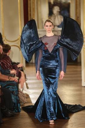 PFW Lena Erziak Runway A Model walks the runway during the Lena Erziak Women s Haute-Couture Spring Summer 2025 show as part of Paris Fashion Week in Paris, France on January 28, 2025. Photo by Jerome Dominé ABACAPRESS.COM  Copyright: xDominexJerome ABACAx