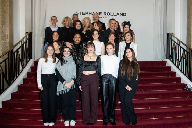 PFW - Stephane Rolland HC - Photocall NB Brigitte Macron, Stephane Rolland, Sylvie Vartan and Hopitaux de Paris Association attends the Schiaparelli Haute Couture Spring-Summer 2025 show as part of Paris Fashion Week on January 28 2025 in Paris, France. Photo by Nasser Berzane ABACAPRESS.COM Paris France  Copyright: xBerzanexNasser ABACAx