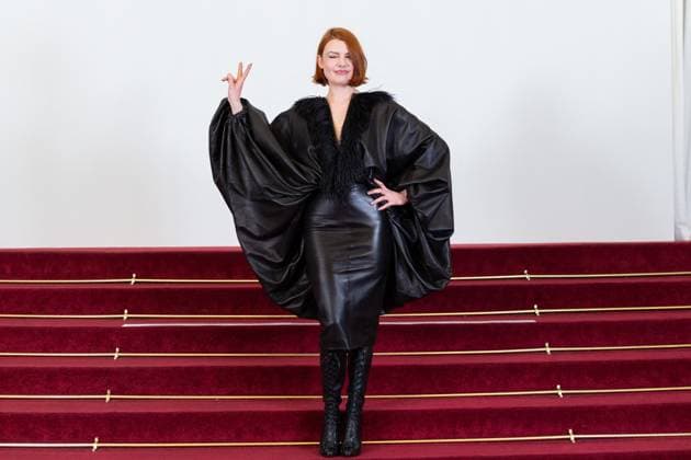 PFW - Stephane Rolland HC - Photocall NB Elodie Frege attends the Schiaparelli Haute Couture Spring-Summer 2025 show as part of Paris Fashion Week on January 28 2025 in Paris, France. Photo by Nasser Berzane ABACAPRESS.COM Paris France  Copyright: xBerzanexNasser ABACAx