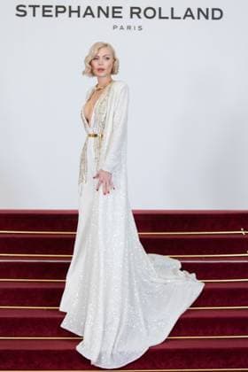 PFW - Stephane Rolland HC - Photocall NB Keni Silva attends the Schiaparelli Haute Couture Spring-Summer 2025 show as part of Paris Fashion Week on January 28 2025 in Paris, France. Photo by Nasser Berzane ABACAPRESS.COM Paris France  Copyright: xBerzanexNasser ABACAx