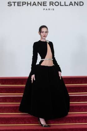 PFW - Stephane Rolland HC - Photocall NB Davika Hoorne attends the Schiaparelli Haute Couture Spring-Summer 2025 show as part of Paris Fashion Week on January 28 2025 in Paris, France. Photo by Nasser Berzane ABACAPRESS.COM Paris France  Copyright: xBerzanexNasser ABACAx