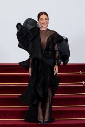 PFW - Stephane Rolland HC - Photocall NB GKAY attends the Schiaparelli Haute Couture Spring-Summer 2025 show as part of Paris Fashion Week on January 28 2025 in Paris, France. Photo by Nasser Berzane ABACAPRESS.COM Paris France  Copyright: xBerzanexNasser ABACAx