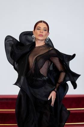 PFW - Stephane Rolland HC - Photocall NB GKAY attends the Schiaparelli Haute Couture Spring-Summer 2025 show as part of Paris Fashion Week on January 28 2025 in Paris, France. Photo by Nasser Berzane ABACAPRESS.COM Paris France  Copyright: xBerzanexNasser ABACAx