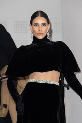PFW - Stephane Rolland HC - Photocall NB Dy Miryan attends the Schiaparelli Haute Couture Spring-Summer 2025 show as part of Paris Fashion Week on January 28 2025 in Paris, France. Photo by Nasser Berzane ABACAPRESS.COM Paris France  Copyright: xBerzanexNasser ABACAx