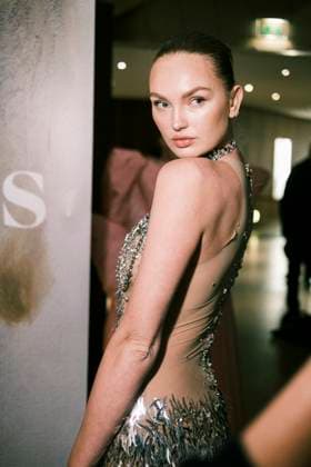 Paris Fashion Week HC SS25 Célia Kritharioti Romee Strijd 439800 2025 01 28 France  Copyright: xJean-BaptistexSoulliatx xStarfacex STAR_439800_014