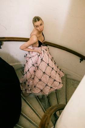 Paris Fashion Week HC SS25 Célia Kritharioti Stella Maxwell 439800 2025 01 28 France  Copyright: xJean-BaptistexSoulliatx xStarfacex STAR_439800_038