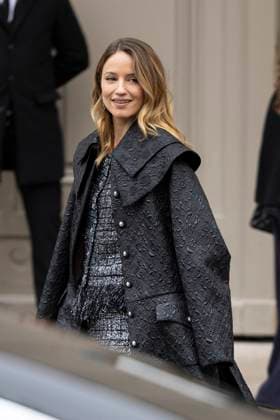 PFW - Chanel Exit Paris, France - January 28: Dianna Agron leaves Chanel fashion show during the Haute Couture Fall Winter 2025 - 2026 Fashion Week on January 28, 2025 in Paris, France. Photo by Marco Piovanotto ABACAPRESS.COM Paris France  Copyright: xPiovanottoxMarco ABACAx
