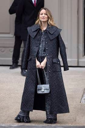 PFW - Chanel Exit Paris, France - January 28: Dianna Agron leaves Chanel fashion show during the Haute Couture Fall Winter 2025 - 2026 Fashion Week on January 28, 2025 in Paris, France. Photo by Marco Piovanotto ABACAPRESS.COM Paris France  Copyright: xPiovanottoxMarco ABACAx