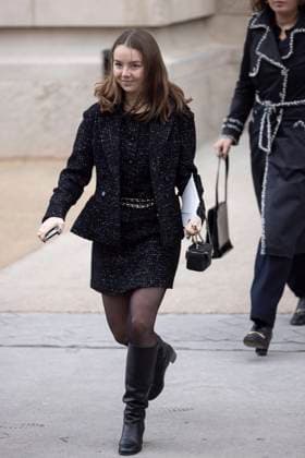 PFW - Chanel Exit Paris, France - January 28: Princess Alexandra of Hanover leaves Chanel fashion show during the Haute Couture Fall Winter 2025 - 2026 Fashion Week on January 28, 2025 in Paris, France. Photo by Marco Piovanotto ABACAPRESS.COM Paris France  Copyright: xPiovanottoxMarco ABACAx