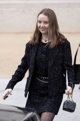 PFW - Chanel Exit Paris, France - January 28: Princess Alexandra of Hanover leaves Chanel fashion show during the Haute Couture Fall Winter 2025 - 2026 Fashion Week on January 28, 2025 in Paris, France. Photo by Marco Piovanotto ABACAPRESS.COM Paris France  Copyright: xPiovanottoxMarco ABACAx
