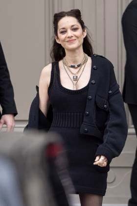 PFW - Chanel Exit Paris, France - January 28: Marion Cotillard leaves Chanel fashion show during the Haute Couture Fall Winter 2025 - 2026 Fashion Week on January 28, 2025 in Paris, France. Photo by Marco Piovanotto ABACAPRESS.COM Paris France  Copyright: xPiovanottoxMarco ABACAx