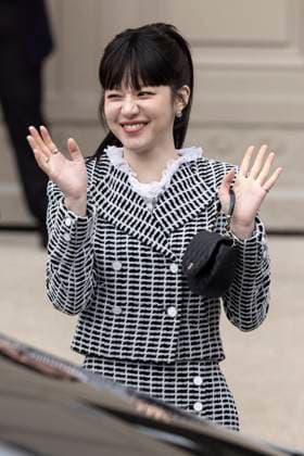 PFW - Chanel Exit Go Yoon Jung attends the Chanel Haute Couture Spring-Summer 2025 show as part of Paris Fashion Week on January 28, 2025 in Paris, France. Photo by Marco Piovanotto ABACAPRESS.COM Paris France  Copyright: xPiovanottoxMarco ABACAx