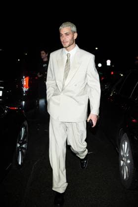 Exclusif People à la sortie de la soirée de Lenny Kravitz en marge de la fashion week Haute Couture Printemps Eté 2025 Exclusif Fai Khadra People leaving Lenny Kravitzs party during Haute Couture Spring Summer 2025 fashion week on 28 January 2025 Yehiel Chekroune Bestimage Exclusive No web en Siosse Belgique Exit from Lenny Kravitzs party during Haute Couture Spring Summer 2025 fashion week on 28 January 2025 Paris France  Copyright: xYehielxChekrounex xBestimagexYehielxChekrounex xBestimagex