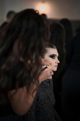 PFW - Franck Sorbier Backstage Backstage before the Franck Sorbier Haute-Couture Spring Summer 2025 show as part of Paris Fashion Week in Paris, France on January 29, 2025. Photo by Eliot Blondet ABACAPRESS.COM Paris France  Copyright: xBlondetxEliot ABACAx
