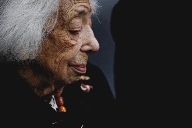 Margot Friedlaender, Zeitzeugin des Holocausts, aufgenommen im Rahmen der Gedenkveranstaltung im Deutschen Bundestag fuer die Opfer des Holocaust. Berlin, 29.01.2025. Berlin Deutschland *** Margot Friedlaender, contemporary witness of the Holocaust, recorded during the commemoration ceremony in the German Bundestag for the victims of the Holocaust Berlin, 29 01 2025 Berlin Germany Copyright: xFlorianxGaertnerx