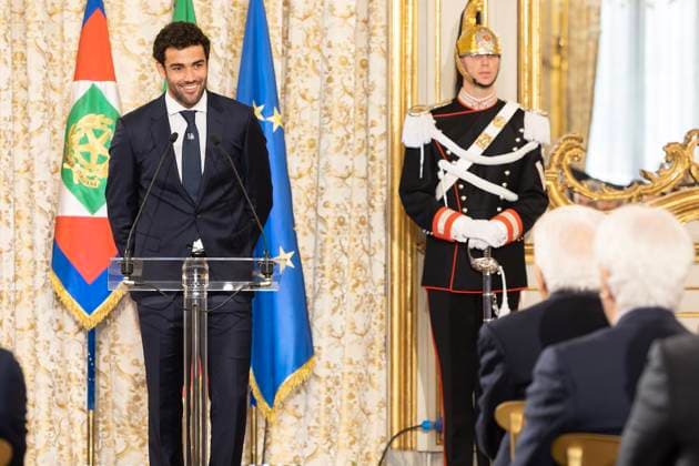 Mattarella meets the National Tennis Teams that won the 2024 Billie Jean King Cup and the 2024 Davis Cup Mattarella meets the National Tennis Teams that won the 2024 Billie Jean King Cup and the 2024 Davis Cup, Rome, Italy 29 Jan 2025, Credit:Giandotti uff stampa Avalon Italy, Rome  Copyright: xGiandottixuffxstampax xAvalonx 0958573448