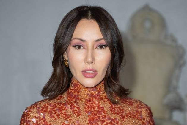 PFW Franck Sorbier Front Row Nesrin Sanad attending the Franck Sorbier Women s Haute-Couture Spring Summer 2025 show as part of Paris Fashion Week in Paris, France on January 29, 2025. Photo by Aurore Marechal ABACAPRESS.COM Paris France  Copyright: xMarechalxAurore ABACAx
