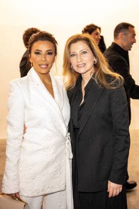 PFW - Elie Saab Front Eva Longoria and Claudine Saab attending the Elie Saab Haute Couture Spring-Summer 2025 show as part of Paris Fashion Week on January 29, 2025 in Paris, France. Photo by Ammar Abd Rabbo ABACAPRESS.COM Paris France  Copyright: xAbdxRabboxAmmar ABACAx