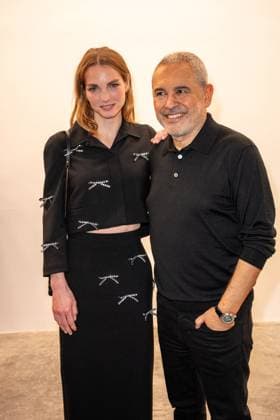 PFW - Elie Saab Front Adele Simphal and Elie Saab attending the Elie Saab Haute Couture Spring-Summer 2025 show as part of Paris Fashion Week on January 29, 2025 in Paris, France. Photo by Ammar Abd Rabbo ABACAPRESS.COM Paris France  Copyright: xAbdxRabboxAmmar ABACAx