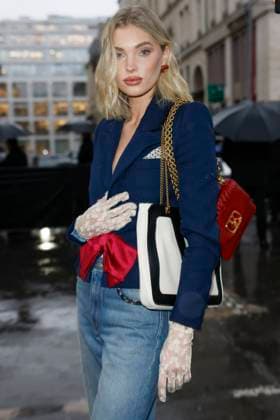 PFW - Valentino Arrivals Elsa Hosk arrives to Valentino fashion show during the Haute Couture Fall Winter 2025 - 2026 Fashion Week on January 29, 2025 in Paris, France. Photo by Marco Piovanotto ABACAPRESS.COM Paris France  Copyright: xPiovanottoxMarco ABACAx