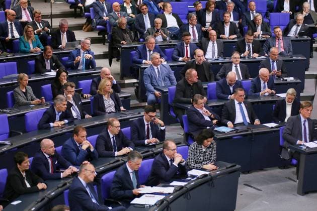 Berlin, Deutschland, 29.01.2025: Deutscher Bundestag: 209. Bundestagssitzung: Fraktionen von CDU CSU und AfD *** Berlin, Germany, 29 01 2025 German Bundestag 209 Bundestag session Parliamentary groups of CDU CSU and AfD Copyright: xdtsxNachrichtenagenturx dts_57028