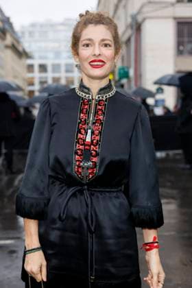 PFW - Valentino Arrivals Ginevra Elkan arrives to Valentino fashion show during the Haute Couture Fall Winter 2025 - 2026 Fashion Week on January 29, 2025 in Paris, France. Photo by Marco Piovanotto ABACAPRESS.COM  Copyright: xPiovanottoxMarco ABACAx