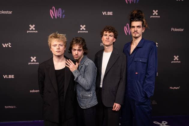 Band Meltheads pictured during the 17th edition of the MIA s (Music Industry Award) award show, in Merksem, Wednesday 29 January 2025. The MIA awards are handed out by the VRT and VI.BE.  JAMESxARTHURxGEKIERE 111415694