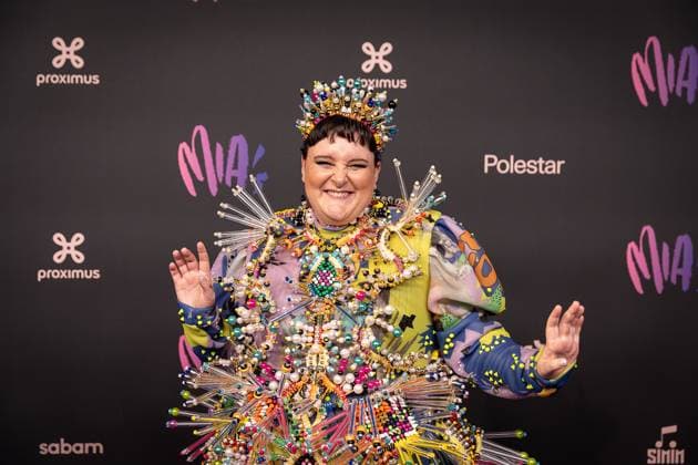 Actress Daphne Agten pictured during the 17th edition of the MIA s (Music Industry Award) award show, in Merksem, Wednesday 29 January 2025. The MIA awards are handed out by the VRT and VI.BE.  JAMESxARTHURxGEKIERE 111415749