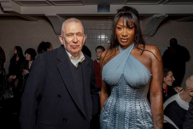 Aya Nakamura with Jean Paul Gaultier at the Front Row of the Jean Paul Gaultier Haute Couture Spring Summer 2025 show as part of Paris Fashion Week PFW Aya Nakamura with Jean Paul Gaultier at the Front Row of the Jean Paul Gaultier Haute Couture Spring Summer 2025 show as part of Paris Fashion Week PFW , France, January 29, 2025 Bestimage Aya Nakamura with Jean Paul Gaultier during the Jean Paul Gaultier Haute Couture Spring Summer 2025 show as part of Paris Fashion Week on January 29, 2025 in Paris, France Paris France  Copyright: xAgencex xBestimagexAgencex xBestimagex