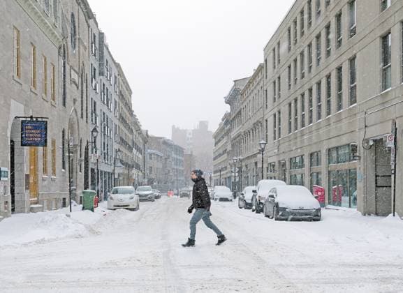 January 29, 2025, Montreal, Quebec, Canada: Views from the streets in Montreal in winter time Montreal Canada - ZUMAs278 20250129_zip_s278_010 Copyright: xSerkanxSenturkx