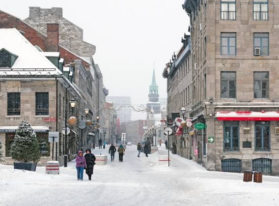January 29, 2025, Montreal, Quebec, Canada: Views from the streets in Montreal in winter time Montreal Canada - ZUMAs278 20250129_zip_s278_011 Copyright: xSerkanxSenturkx