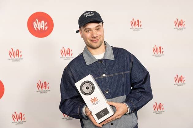 Singer Brihang (Boudy Verleye) pictured during the 17th edition of the MIA s (Music Industry Award) award show, in Merksem, Wednesday 29 January 2025. The MIA awards are handed out by the VRT and VI.BE.  JAMESxARTHURxGEKIERE 111426154