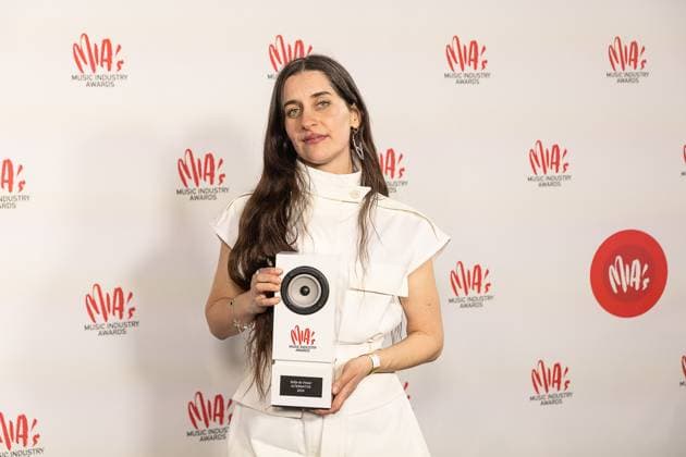 Singer Eefje de Visser pictured during the 17th edition of the MIA s (Music Industry Award) award show, in Merksem, Wednesday 29 January 2025. The MIA awards are handed out by the VRT and VI.BE.  JAMESxARTHURxGEKIERE 111426185