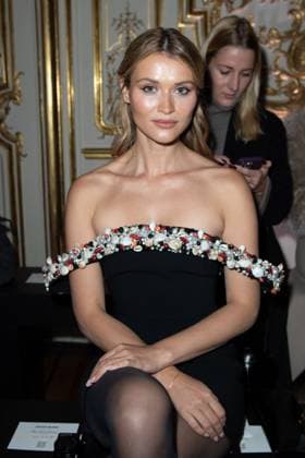 PFW Zuhair Murad Front Row Chloe Lecareux attending the Zuhair Murad Women s Haute-Couture Spring Summer 2025 show as part of Paris Fashion Week in Paris, France on January 29, 2025. Photo by Aurore Marechal ABACAPRESS.COM Paris France  Copyright: xMarechalxAurore ABACAx