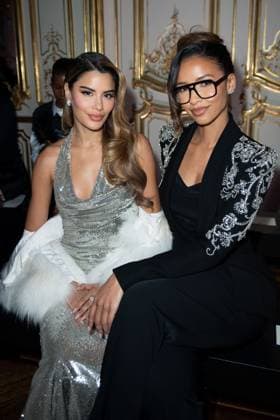 PFW Zuhair Murad Front Row Ariadna Gutierrez and Flora Coquerel attending the Zuhair Murad Women s Haute-Couture Spring Summer 2025 show as part of Paris Fashion Week in Paris, France on January 29, 2025. Photo by Aurore Marechal ABACAPRESS.COM Paris France  Copyright: xMarechalxAurore ABACAx