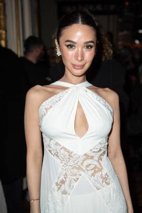 PFW Zuhair Murad Front Row Heart Evangelista attending the Zuhair Murad Women s Haute-Couture Spring Summer 2025 show as part of Paris Fashion Week in Paris, France on January 29, 2025. Photo by Aurore Marechal ABACAPRESS.COM Paris France  Copyright: xMarechalxAurore ABACAx