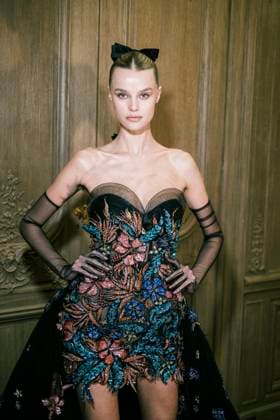 Paris Fashion Week HC SS25 Zuhair Murad Krystyna Pyszkova 439839 2025 01 29 France  Copyright: xJean-BaptistexSoulliatx xStarfacex STAR_439839_076