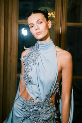Paris Fashion Week HC SS25 Zuhair Murad Katya Bybina 439839 2025 01 29 France  Copyright: xJean-BaptistexSoulliatx xStarfacex STAR_439839_077